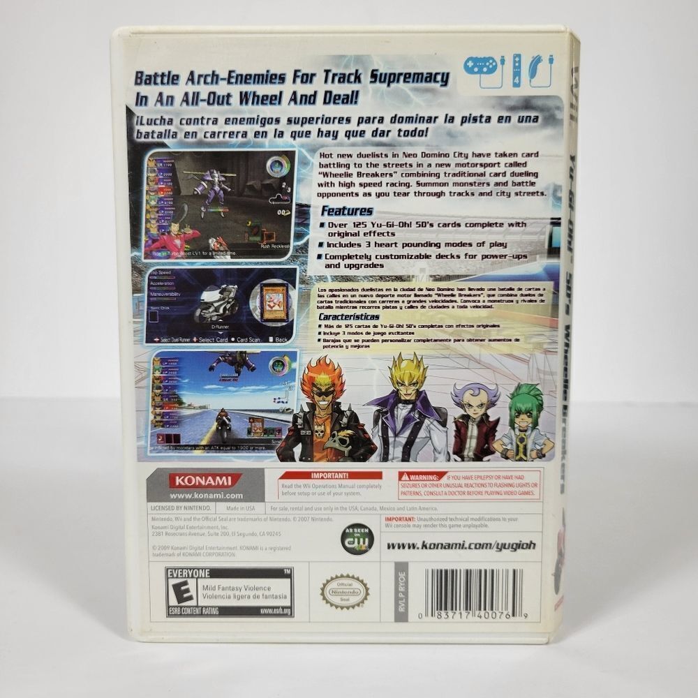 Yu-Gi-Oh! 5D's Wheelie Breakers Nintendo Wii - Picture 2 of 4
